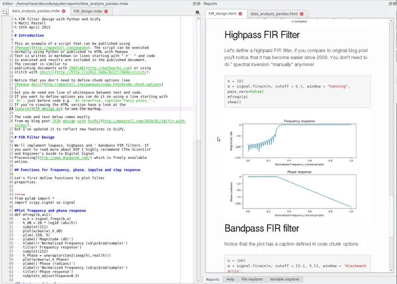 Spyder Reports